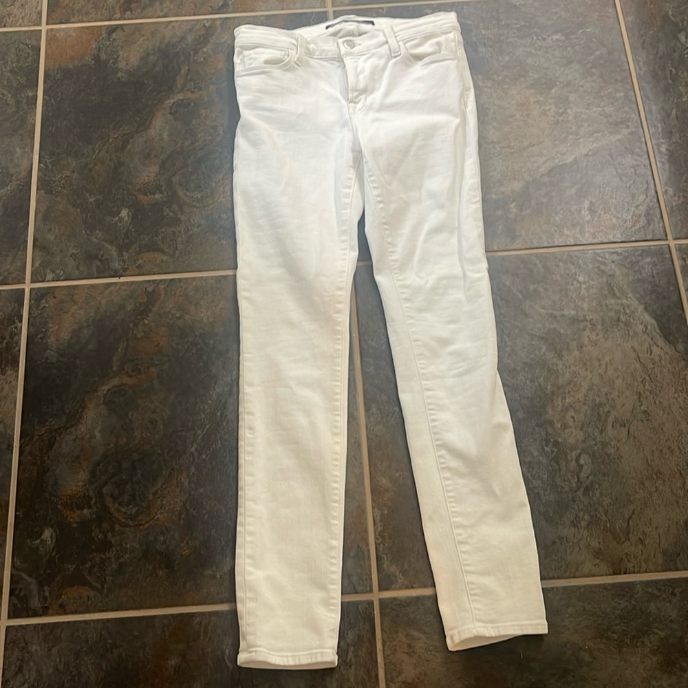 Skinny leg stretch J Brand white jeans